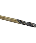 KFD Series 11/16 Inch Reduced Shank High Speed Steel Drill Bit With One Half Inch Shank Black Gold Finish For Stainless Steel And Other Hard Metals