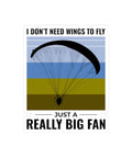 Paramotor Sticker For Powered Paragliding Fans And PPG Pilots Vinyl Decal For Laptops Helmets Notebooks With Silhouette Design
