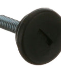 Plastic Glide Foot 1x1 Inch With 1/4-20 Thread, black plastic foot pad with threaded stem for commercial kitchen carts and racks