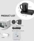 Dual Purpose Desktop Coffee Mug Warmer And Colder With 15W Fast Wireless Charging Pad For Travel Cups and accessories image.