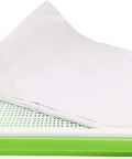 Germinating Growing Paper For Seed Sprouting And Microgreens Planting Paper 7.8 By 11.4 Inches on green germination tray