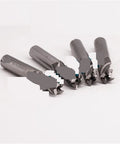 High Speed Steel 4 Flute End Mill Cutter Bit Available In Sizes From 19Mm To 25Mm For Precision Milling On Metal And Wood Workpieces Reliable Durability For Tough Jobs, shown from multiple angles.