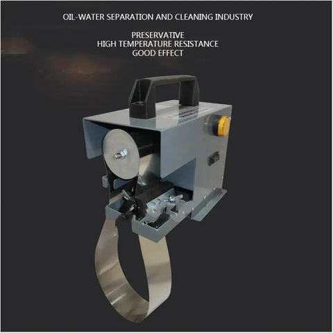 High Efficiency Portable Oil Skimmer For CNC Machinery With 13L/H Capacity Steel Belt Degreaser Machine showing compact design and steel belt.
