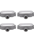 Dead Nuts Secure 3/4 Inch T Type Conduit Body In Heavy Duty Die Cast Aluminum With Threaded Port Ends And A Snap Off Cover.