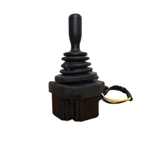 Heavy Duty Joystick 7919040093 for Excavator and Forklift Parts Replacement side view with wiring for smooth operation.