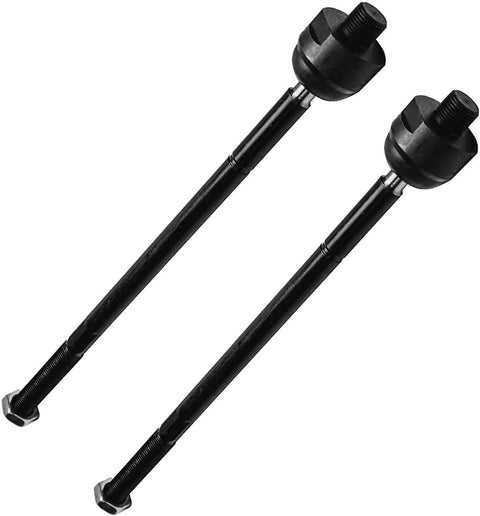 Front Wheel Hub & Tie Rod Kit - 2 Hub Bearing Assemblies with ABS Sensor Wire and 4 Tie Rod Ends Fits LeSabre, Lucerne, image of tie rods