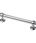 15 Pack Polished Chrome Cabinet Pulls 5 Inch Hole Center Straight Bar Handles for Cabinets and Drawers Kitchen Furniture Hardware Durable Solid Metal No Fuss Installation AL3082CP, single polished chrome pull handle.