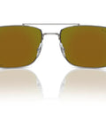 Front view of RB3737CH Chromance Sunglasses Gunmetal Frame with Chromance Green Mirrored Blue Polarized Lenses 60mm Wide