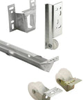 22-5/8 Inch Mono-Rail Drawer Slide Kit in Galvanized Steel, Heavy-Duty Replacement Tracks for Cabinets, Universal Tri-Roller System, 20 Lb Load, Go-To Single Pack, Easy Install and Smooth Glide mono-rail parts and rollers