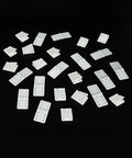 25 Pack Dope Nylon Pinned Hinges for RC Airplane Replacement Parts for Fixed Wing Models Small 12x24mm Durable Hinges