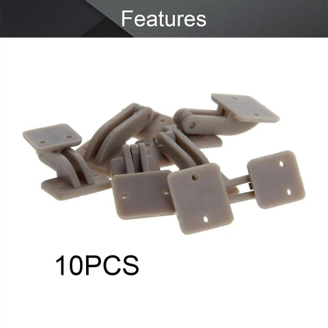 Adjustable RC Hatch Hinges 33 by 9mm for Model Airplanes Durable Nylon and Metal Pin Hinge Plug and Play Install, 10 Pack