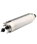Badass Heavy Duty Cnc Spindle Motor With Er32 Collet 7.5KW 380V Water Cooled Design, silver, 125mm diameter for wood and metal cutting.