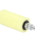 Adjustable Nylon Sliding Gate Rollers Kit for Barn Doors, 14cm length, 48mm drum diameter, showing rear view installation hardware.