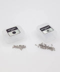 Ultra Durable M1.4 Stainless Steel Socket Head Cap Screws Hardware Kit 400 Pieces In Silver, showing 4mm screws and nuts in cases