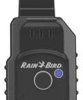 Front view of LNK2 Smart WiFi Module 2nd Gen For Rain Bird Irrigation Timers And ESP Controllers, black with button.