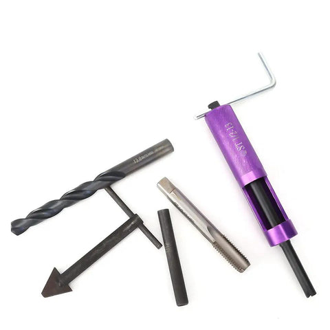 Half Inch 13 UNC Thread Repair Kit with tools and inserts for home mechanics