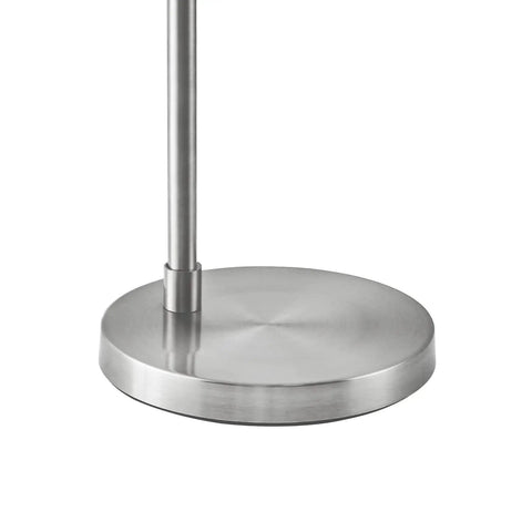 Modern Arc Floor Lamp With Rope Linen Shade Brushed Steel Arc Standing Lamp For Your Living Room Bedroom Office 82 Inches Tall Vintage Arching Design Bulb Included Silver