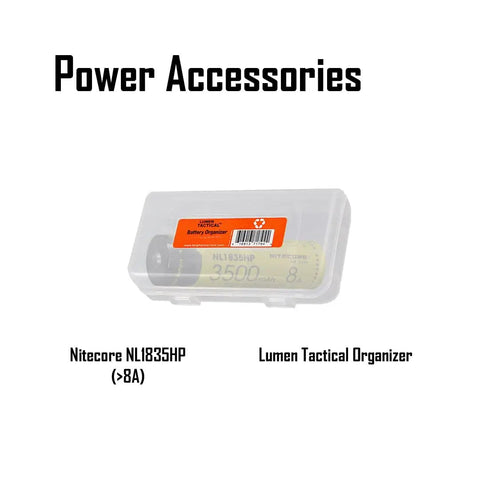 Battery organizer for 2500 Lumen Tactical Flashlight With Long Range 300 Yard Beam And 7000mW 940nm IR Illuminator For Hunting.