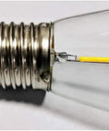 Close-up of 25 Pack S14 LED Bulbs For String Lights 6000K White 120V 1W E26 Base Shatterproof Waterproof Edison Replacement Bulbs