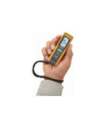 Person holding 40 Meter Laser Distance Meter With One-Button Point And Click, Continuous Measurement, Area Calculator, Rugged IP54 Drop-Tested Tool
