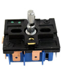 Range Surface Element Control Switch OEM Part for Wide Range Of Compatible Stoves, black and copper details visible, top view