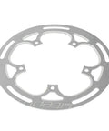 52T Aluminum Chainring Guard For Mountain Bikes 130mm BCD Crank CNC Machined Aluminum Alloy Silver Finish