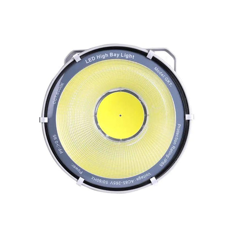 Pro Grade Rechargeable Floodlight With Blazing Bright Lumens And Complete Weather Shielding optimized for tunnel and job site tasks, round high bay light