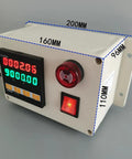 Heavy Duty Rotary Encoder Digital Meter Counter Delivering 300 Ppr Precision for tracking length with display and buttons.