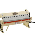 24 Inch Box And Pan Brake For Sheet Metal, Heavy Duty 20 Gauge Capacity, 0 To 135 Degree Bend, adjustable box fingers, side view