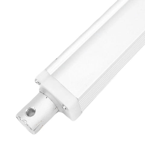 Heavy Duty Electric Linear Actuator With Quiet Limit Switch For Tripod And Projector Lift, Featuring Durable Aluminum Build, 1500n Force, And Smooth Silent Motion Control For Home Or Pro Setup - Close-up of actuator end.
