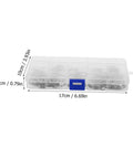 Case of 150 Piece Stainless Steel C Clip Snap Ring Set For Shafts And Axles Wear Resistant Rustproof Replacement Rings