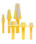 Heavy Duty Spindle Cleaner Brush And Precision Tool Holder For Cnc Milling Machines Delivering Rock Solid Vibration Free Clamping Constructed From Heat Resistant Materials For Quick Easy Tool Swaps Now in yellow, varying sizes.