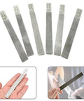 Six Piece Gauged Nut Slotting File Set For Guitar Setup And Repair Pro Grade Stainless Steel Luthier Tools For Precise Nut Filing Crowning And Polishing Frets Compatible With Electric And Acoustic Guitars, six stainless steel files