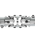 Three Quarter Inch To Three Quarter Inch U Joint Steering Shaft Coupler Powder Coated Chrome Finish, 125Mm Long, 4000 RPM
