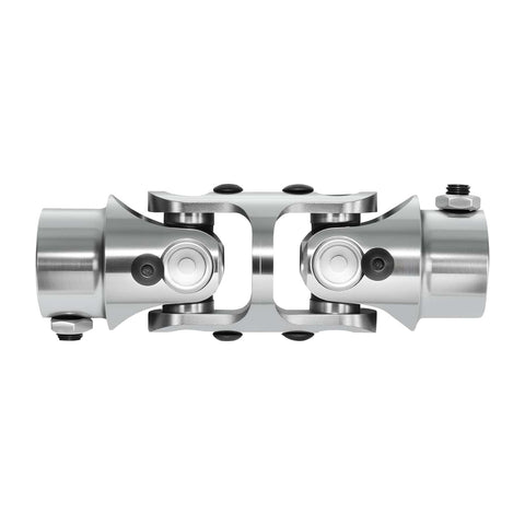 Three Quarter Inch To Three Quarter Inch U Joint Steering Shaft Coupler Powder Coated Chrome Finish, 125Mm Long, 4000 RPM