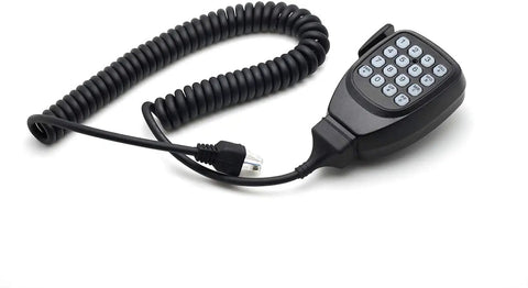 DTMF Microphone for Kenwood Radios 8 Pin Remote Speaker Mic with coiled cord and keypad, compatible with TM NX Series