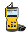 Yellow OBD2 Scanner Code Reader for Cars Read and Erase Fault Codes Check Engine Light Emission Monitor Status Real Time Data