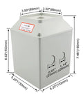 Heavy Duty Exterior Enclosure Box For 125A Universal Rotary Changeover Cam Switch LW28 125 4 Two Three Four Pole Outer Size 190