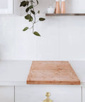 4 Pack Must Have Ginkgo Leaf Drawer Knobs Zinc Alloy With Gold Finish Leaf Shape Single Hole Cabinet Pull Handles installed in kitchen