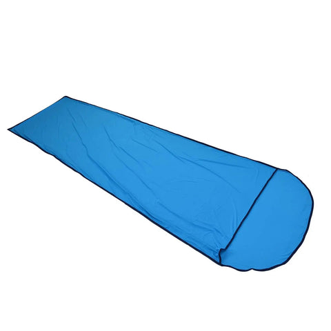 Blue Versatile Sleeping Liner For Camping And Backpacking, Lightweight And Cozy, Skin Friendly And Breathable, Doubles As A Blanket