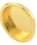 Solid Brass Closet Door Finger Pull N 7135 For 1-3/4 Inch Thick Doors Fits 3/4 To 1-3/4 Inch Thickness Mortise Brass Finish