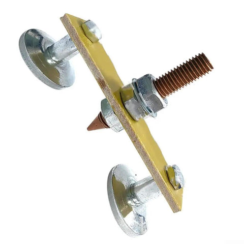 Super Strong Magnetic Welding Ground Clamp With Iron Boron Core on a metal surface, showcasing a secure connection design.