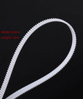Top Quality 10 Meter White Timing Belt With Steel Core Pu Material Ultra Flexible And Durable Replacement Accessory Perfectly Fits Creality And Anet Series 3D Printers For Smooth Precision Printing Jobs, white 0.6cm belt