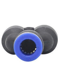 Top Tier 5 Pcs Y Shape Pneumatic Tube Connector Tee Union Push In Fitting Kit For Air Pipe Joint 10Mm OD Drip Irrigation System Quick Connect black nylon 10mm Y connector front view