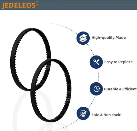 Replacement Belts For FloorRover Vacuum S3018 S3029 S3014 And NEU Series Models Pack Of 2 Durable Elastic Rubber Belts