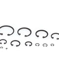 300 Piece Snap Ring Assortment Kit Alloy Steel Retaining Circlips With Storage Box For Auto Repair And Home Use Heavy Duty Set For Quick Reliable Hold Perfect For Automotive Repairs Home Projects And Quick Field Fixes, assorted sizes