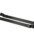 Set Of Two 24 Inch Heavy Duty Cranked Door Hinges For Sheds And Barn Gates, Black Hook And Band Hinges, Built To Last Exterior Gate Hardware