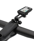 Out Front Extended Bike Computer Mount For Wahoo Elemnt Mini Bolt Roam GPS mounted on handlebars, CNC aluminum