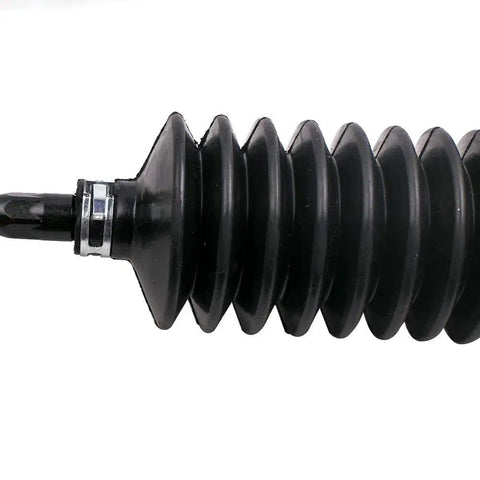 Close-up of EZGO RXV Golf Cart Steering Gear Box Assembly Rack And Pinion For 2008 Up Gas And Electric Carts With Tie Rod Ends Replacement