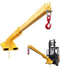 Workhorse 3 Ton Forklift Jib Boom Crane Telescopic Mount With Dual Forks 63 To 98 Inch Adjustable Carbon Steel Hoist Kit for lifting.